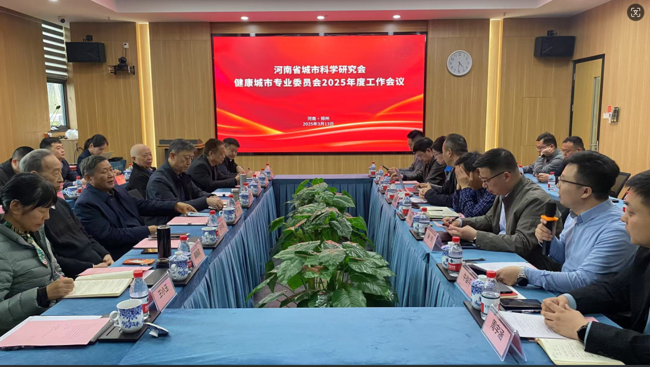 河南省城科会健康城市专委会召开2025年度工作会议