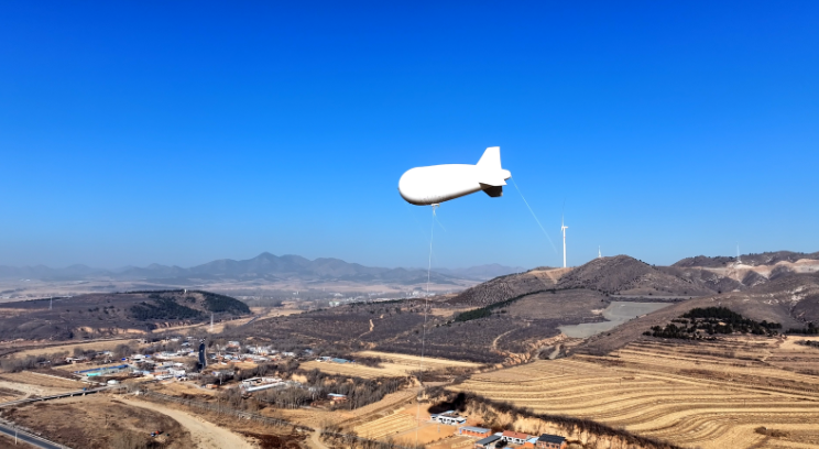 国内首款电力遥感监测领域系留飞艇首飞