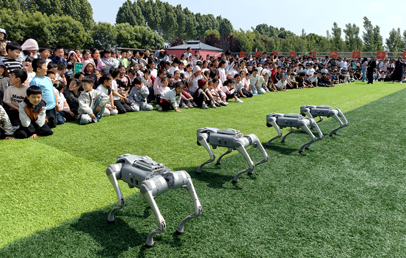 逐梦蓝天 智创未来——叶县科协组织开展校园科技节航模无人机科普展演