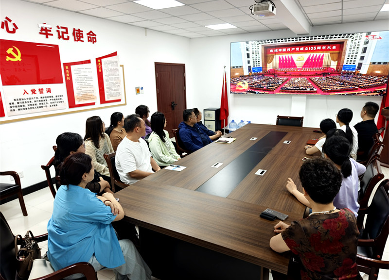 报刊编辑部党支部组织收看中国共产党成立105周年庆祝大会
